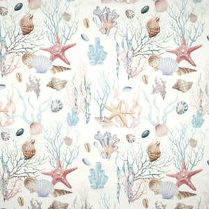 Coral Shellfish CANVAS 55 Inch from Verhees Fabric