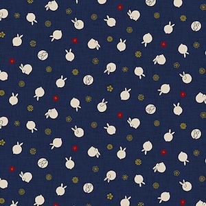 Usagi II - Rabbit Dark from Quilt Gate Fabric