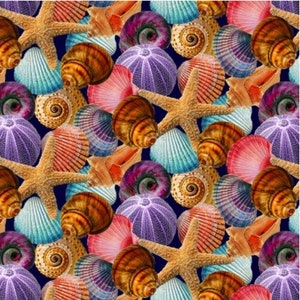 Reel Life - Colorful Seashells from Studio E Fabrics