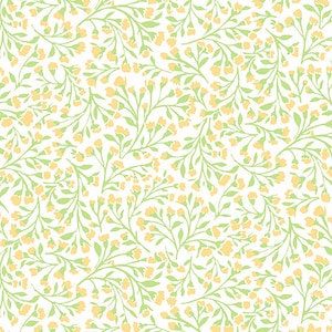 Roseberry Cottage - Floral Vine White from Andover Fabrics