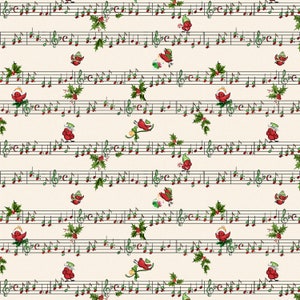 Merry Melody - Holiday Sheet Music from P & B Textiles Fabric