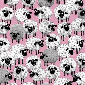 Susybee Lal Sheep Allover Pink from SusyBee