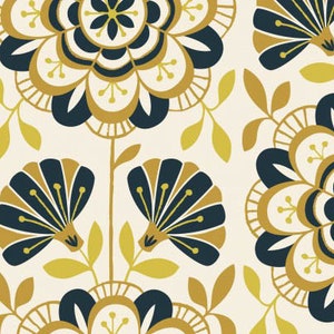 Bohemian Garden - Ranunculus Reverie Mustard from Cloud 9 Fabrics