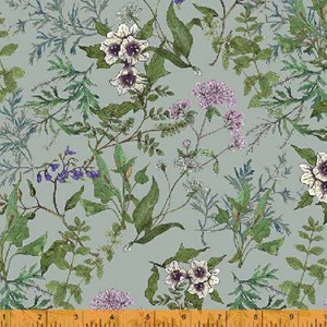 Secret Garden Herbarium Floral in Slate Secret Garden Herbarium Floral in Slate