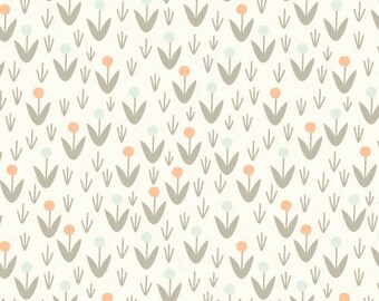 Morning Song - Dotty Blooms Ivory by Elizabeth Olwen from Cloud 9 Fabrics