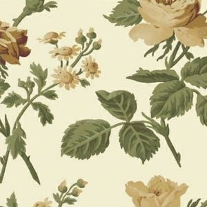 Evelyn - Windham Fabrics の Whistler Studios によるメイン フローラル クリーム