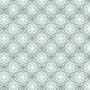 Words to Live By - Trellis Medallion Turquoise from Benartex Fabrics