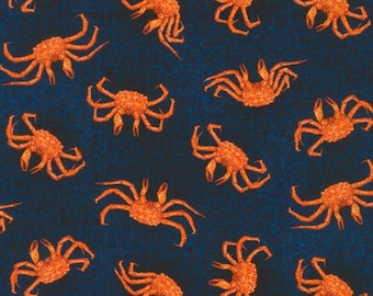 Catch of the Day - Crab Navy from Robert Kaufman Fabric