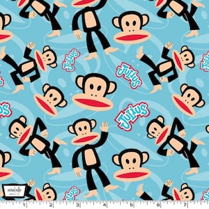 Paul Frank - Tone on Tone Blue from Michael Miller Fabric