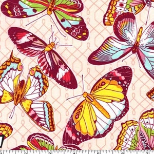 Emma’s Garden - Aflutter Butterflies Pink from Michael Miller
