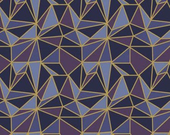 Written in the Stars: geometrisch mozaïek metallic van Camelot Fabrics