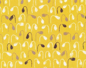 Sow and Sew - Sprouts Gray Citron by Eloise Renouf from Cloud 9 Fabrics