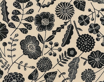 Linnea OXFORD - Botanical Natural from Kokka Fabric