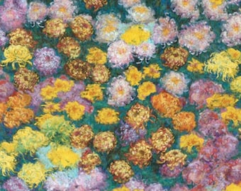 Claude Monet - Garden Mums from Robert Kaufman Fabric