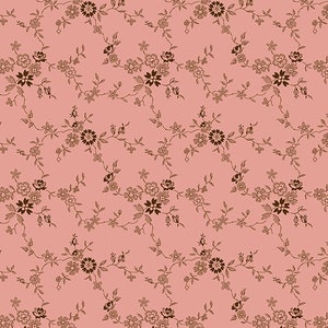 Nana’s Flower Garden - Floral Vine Pink from Andover Fabrics