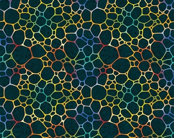 Unnatural World - Bubbles Black Colorful from Suite B