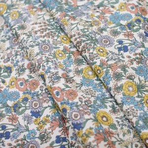 Natural Dress - Floral Colorful from Kokka Fabric