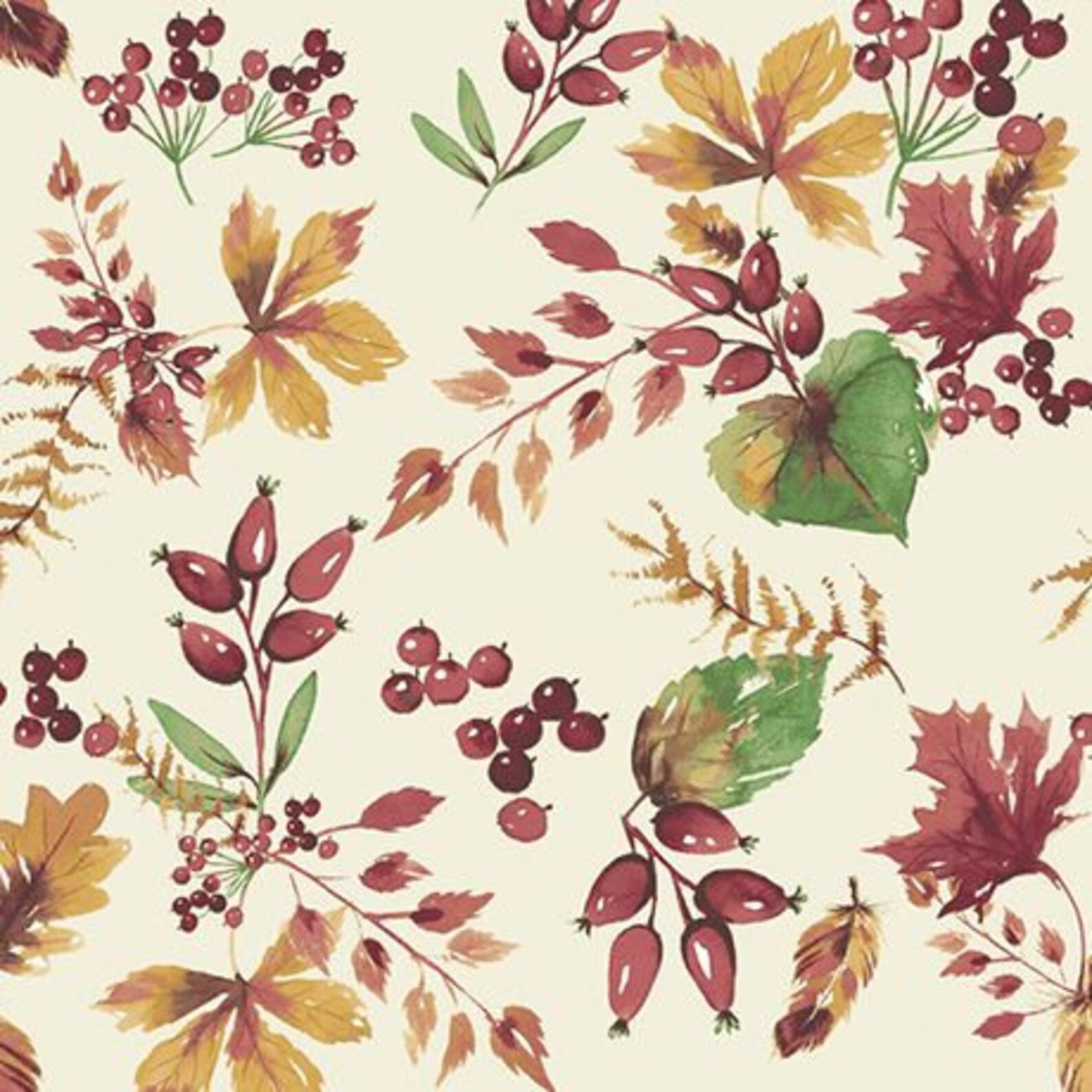 Fables Leaves Cream by Laura Ashley From Camelot Fabrics Etsy
