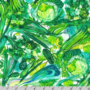 Chef’s Table - Vegetables Sprout by Hennie Haworth from Robert Kaufman Fabrics