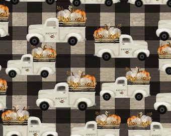 Happy Fall - Truck Plaid by Beth Albert from 3 Wishes Fabric