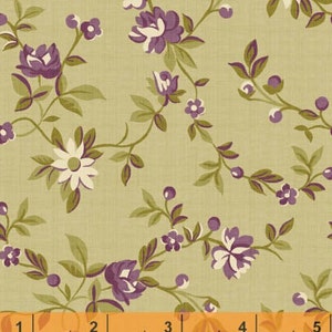 Peyton - Small Floral Green by Nancy Gere from Windham Fabrics