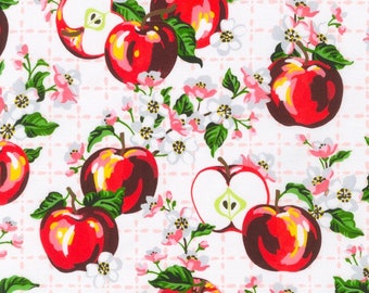 Apple Blossom - Apples and Blossoms White by Vanessa Lillrose and Linda Fitch from Robert Kaufman Fabrics