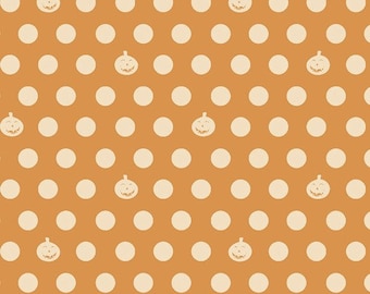 Retro Halloween - Gatti neri arancioni di Clothworks Fabric