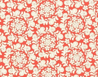 Strawberry Moon - Petite Henna Garden Coral van Sandi Henderson van Michael Miller