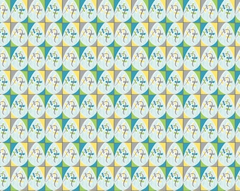 SALE - Blown Away - Lets Go Fly a Kite Blue Cotton Print Fabric from Blend Fabrics