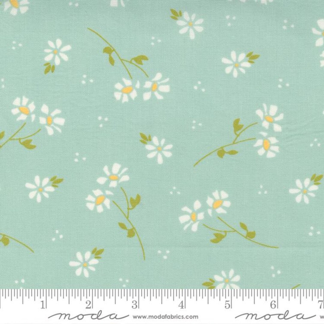 レスリー・セイヤー ネクタリンフロムザガーデン　17/21 Seashore Drive - Daisy Toss Sky Aqua 37621 17 by Sherri and Chelsi