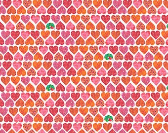 The Very Hungry Caterpillar - Hearts by Eric Carle from Andover Fabrics