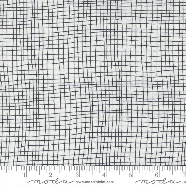 Filigree - Grids Off White 1815 12 by Zen Chic from Moda Fabrics