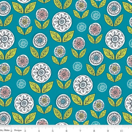 Gâterie hollandaise - Bleu jardin par Betz White de Riley Blake