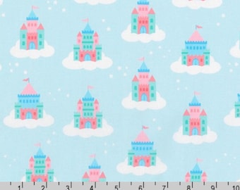 Chasing Rainbows - Castles Cloud Blue by Andie Hanna from Robert Kaufman Fabric