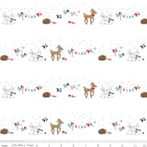 Pixie Noel 2 - Animales blancos de Tasha Noel de Riley Blake Fabric