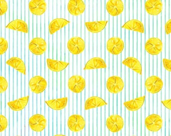 Sweet and Juicy - Lemon Slices from P & B Textiles Fabric