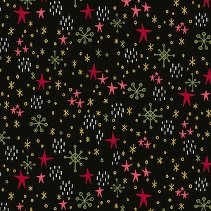 Bird Humbug - Primera nevada a medianoche de Andover Fabrics
