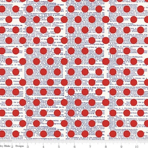 Lost and Finder Americana - Dots Red von Jen Allyson aus Riley Blake