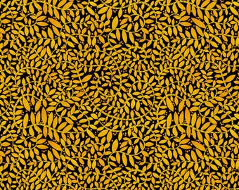 Folkscapes - Jaune fougère par Karla Gerard de Benartex Fabrics