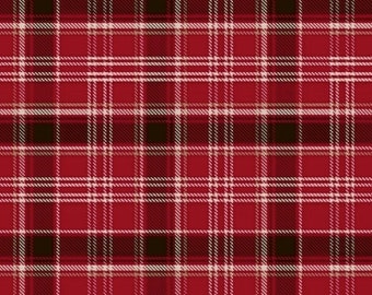 Home Sweet Cabin - geruit rood van Whistler Studios van Windham Fabrics