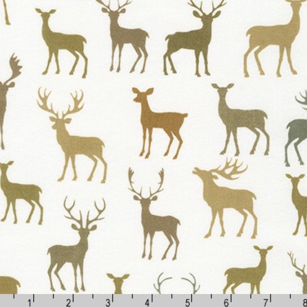 Cozy Outdoors FLANNEL - Deer Tan von Robert Kaufman Fabrics