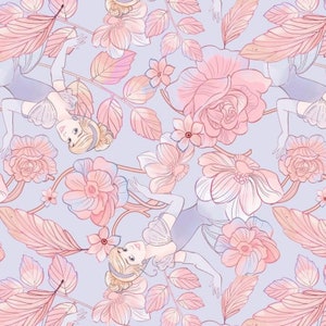 Disney Princess - Cinderella Floral from Springs Creative Fabric