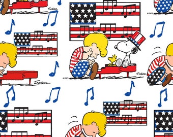 Peanuts - Linus Snoopy Americana from Springs Creative Fabric
