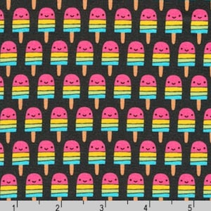 Suzy’s Minis 2 - Popsicles Tropical Black by Suzy Ultman from Robert Kaufman