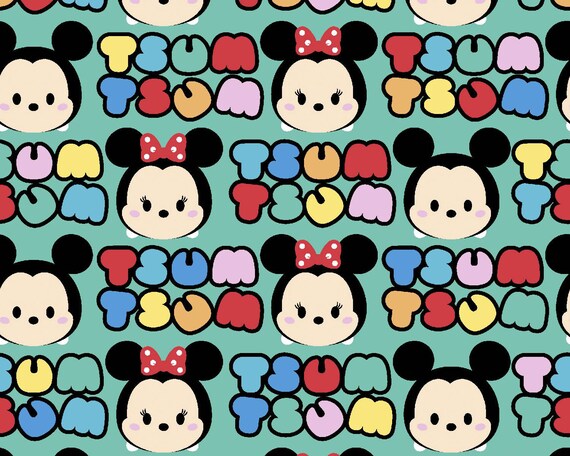 Disney Tsum Tsum Mickey and Minnie KNIT from Springs Creative