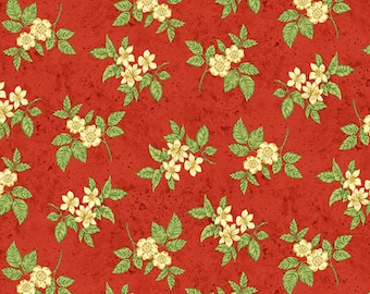 Berry Cobbler - Red Blossoms by Elena Vladinka from Henry Glass