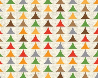 Nature Friends - Colorful Triangle Trees from Clothworks Fabrics