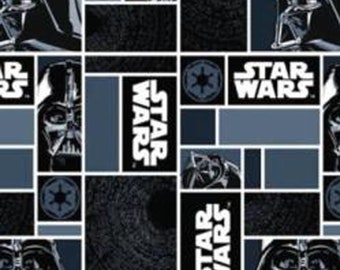 Star Wars FLEECE - Darth Vader Blue from Camelot Fabrics