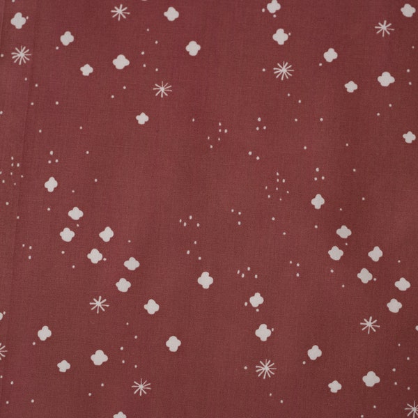 Dreamer - Cloudy Deco Rose POPLIN by Jenny Ronen from Birch Fabrics