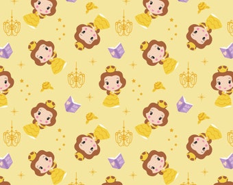 Princess Kawaii - Bell Toss Yellow by Disney from Camelot Fabrics